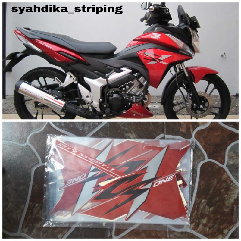 STIKER STRIPING LIS BODY HONDA CS ONE CS 1 MERAH STRIPING HONDA CS ONE CS 1 CSONE