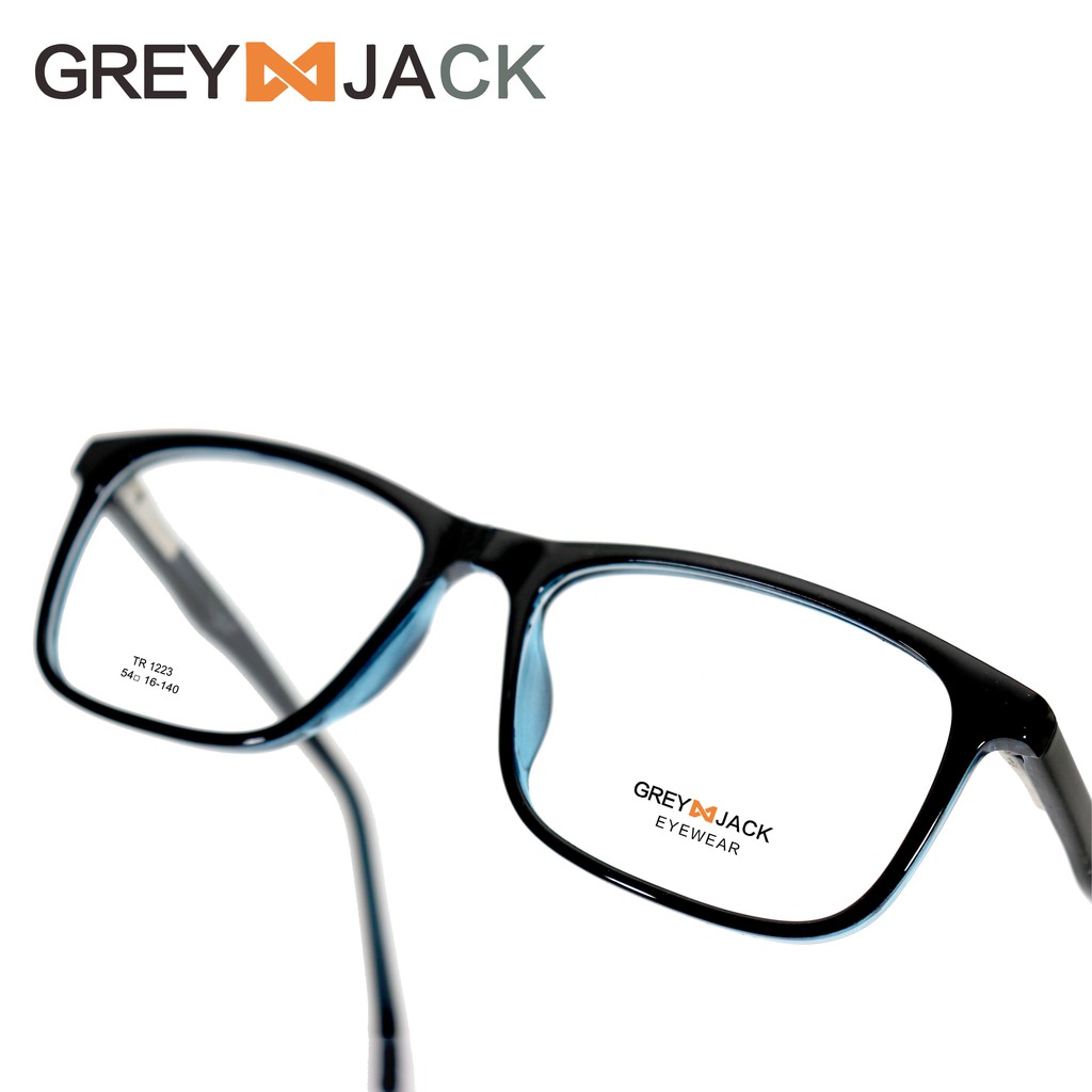 

Grey Jack Frame Kacamata Fashion TR90 Ringan dan Kuat untuk Pria & Wanita dengan Lensa Normal 1223