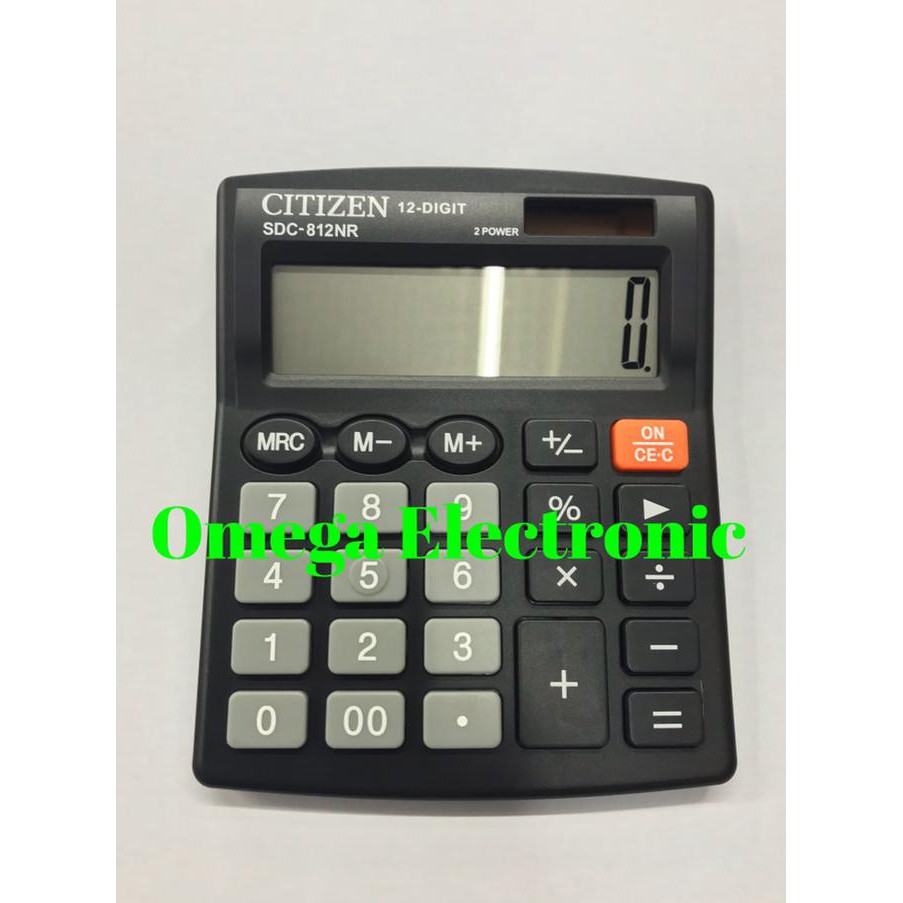 

ITERBARUl ORIGINAL Citizen Calculator SDC-812BN - Kalkulator Meja Kantor Office ICQl