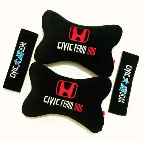 Bantal Mobil Honda CIVIC FERIO ORG - Hitam Terlaris Terpopuler dan Awet