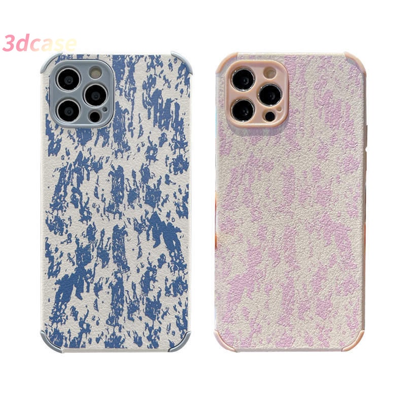 Casing Soft Case Realme C25 C21 C20 C15 C12 C11 2021 5 5S 5i 6i C17 7i C1 C2 C3 C3i C25S C20A realme Narzo 20 10 10A 20A 30A A15 A15S A54 A7 A5S A12 A9 A5 A53 A33 2020 A52 A72 A92 Fashion Graffiti Camera Lens Protection Lamb Skin Leather Phone Case