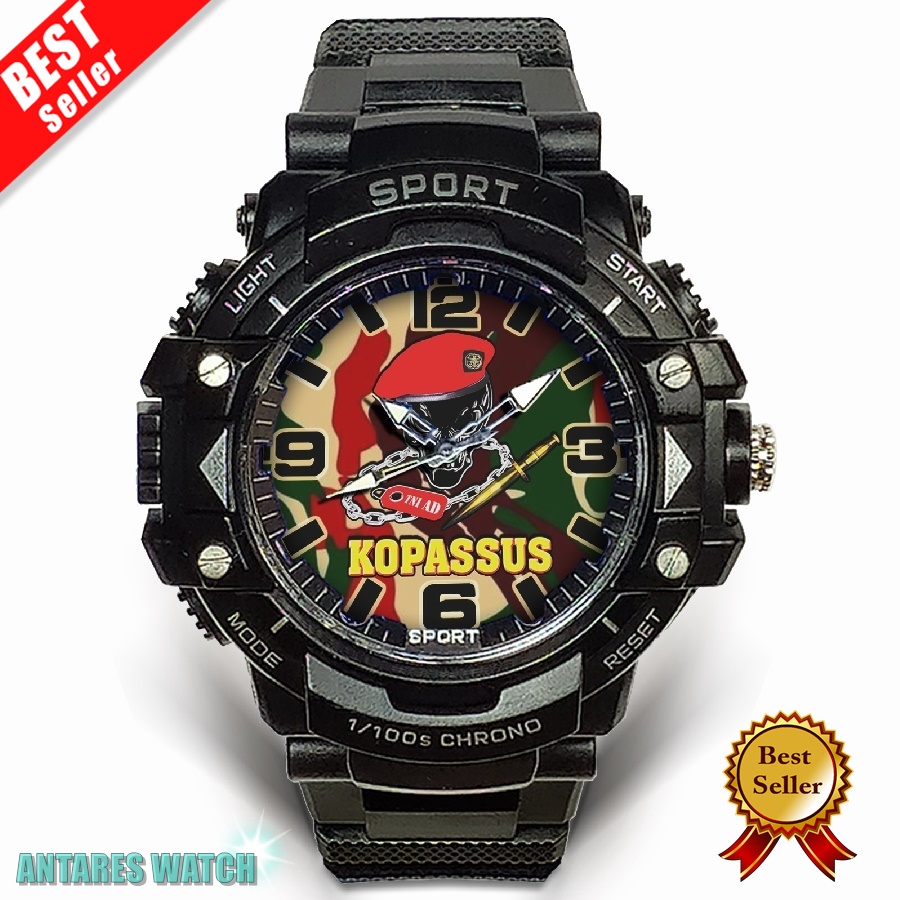 (Exclusive) Jam Tangan KOPASSUS TNI AD - 1 (Limited Edition)