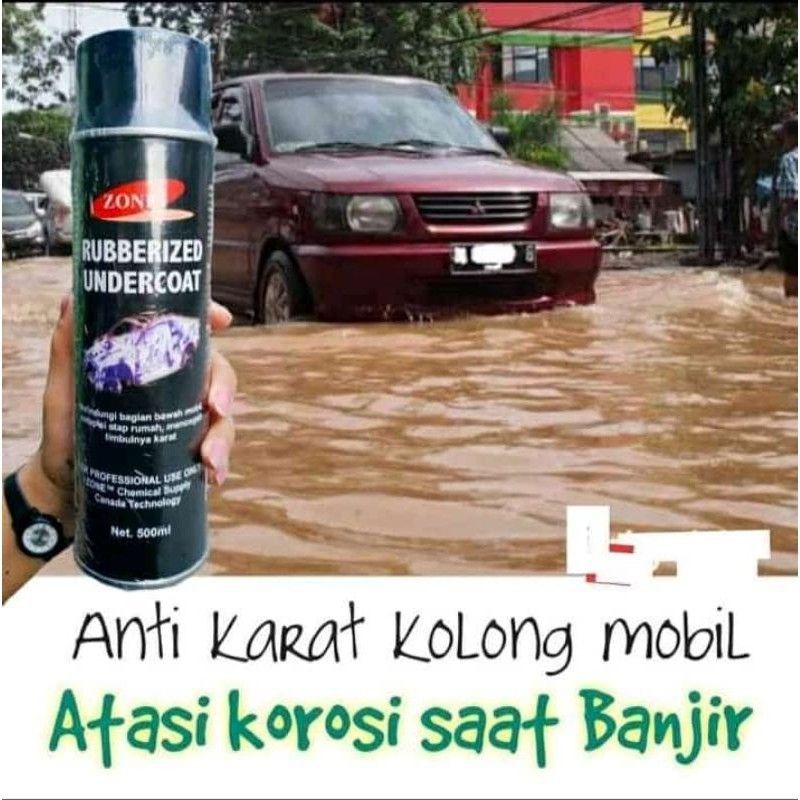 U6 Spray ANTI KARAT bawah mobil &amp; Melindungi Peralatan Besi dr Teyeng Berkarat Rubberized Undercoat