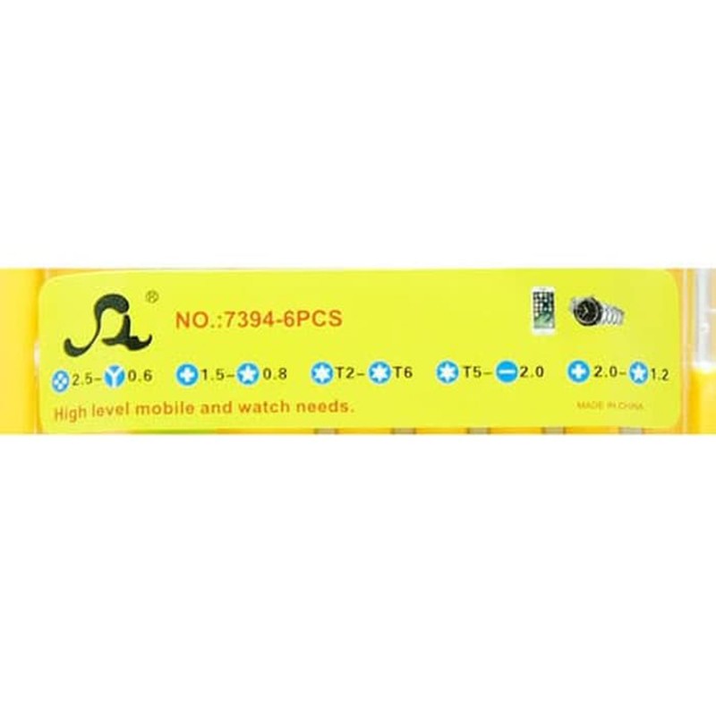 Power 7394 10in1 6 pcs Portable Screwdriver Set / obang set presisi