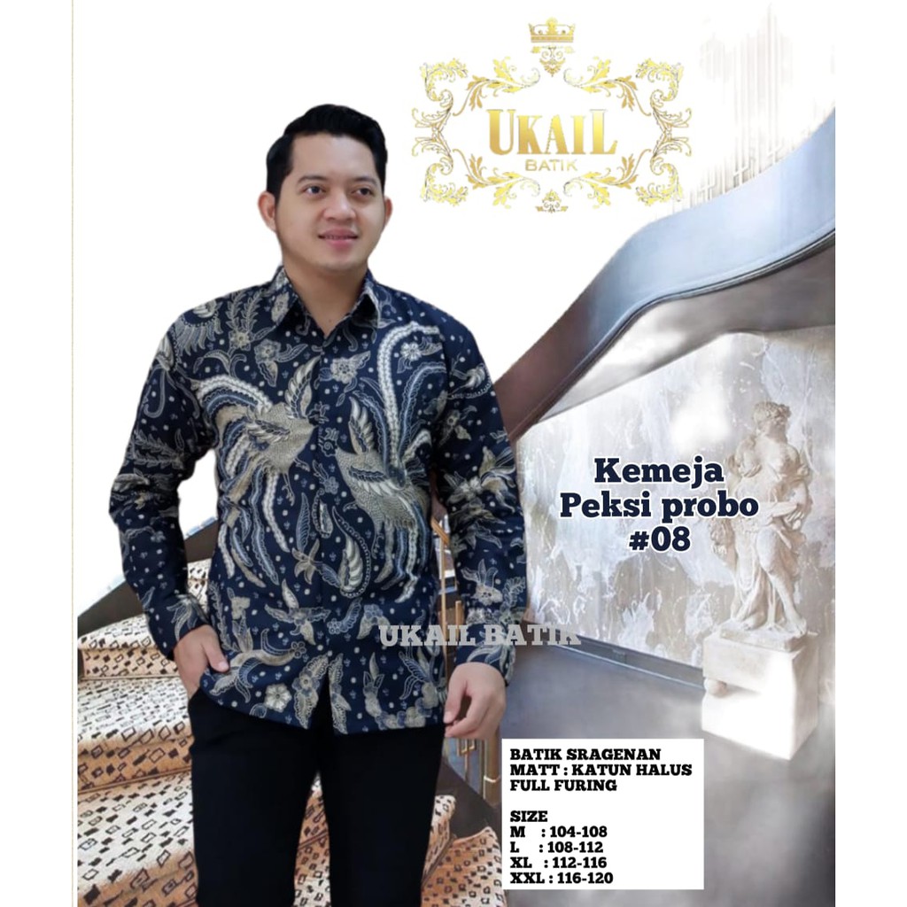 PEKSI PROBO UKAIL KEMEJA BATIK SOLO PRIA LENGAN PANJANG LAPIS FURING ATASAN BATIK PREMIUM MODERN KATUN HALUS  PROBOSETO PERWIRA PAKU AJI CIUNG BIRU PEKSI SELING  KANGEN KUNING GAUTAMA BULU SETA BIRU MAHKOTA MERAH WARDOYO KUNING ARJUNO UNGU BANYU BIRU BIMA