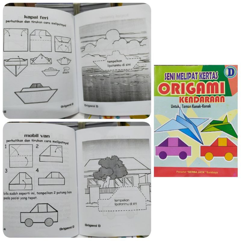 Buku Seni Melipat Kertas Origami - SERBA JAYA