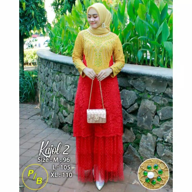 REAL PICT GAMIS KAJOL/GAMIS PESTA MEWAH/GAMIS MODERN MEWAH/BY PB