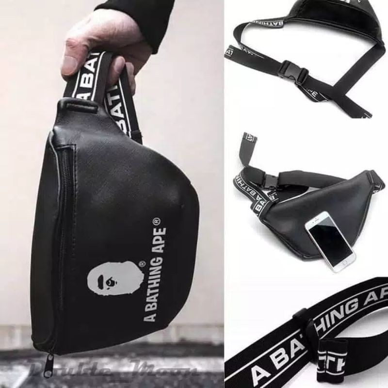 Waistbag Bape Grade Original Tas Pinggang Import good quality