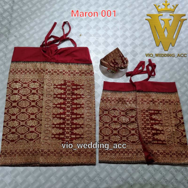 Set Songket palembang siap pakai (tenun asli)