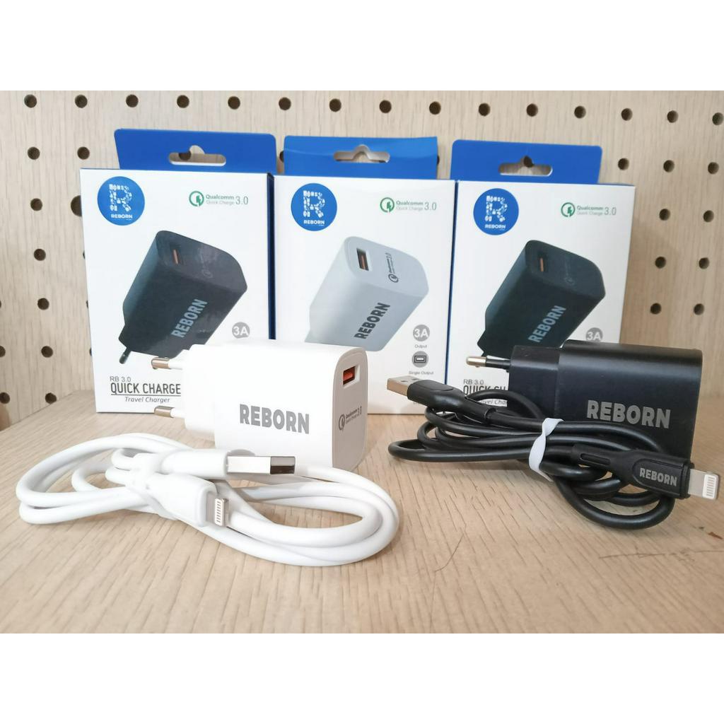 Charger Lightning Reborn RB 3.0 Charger Set Lightning Fast Charge 3A 18W