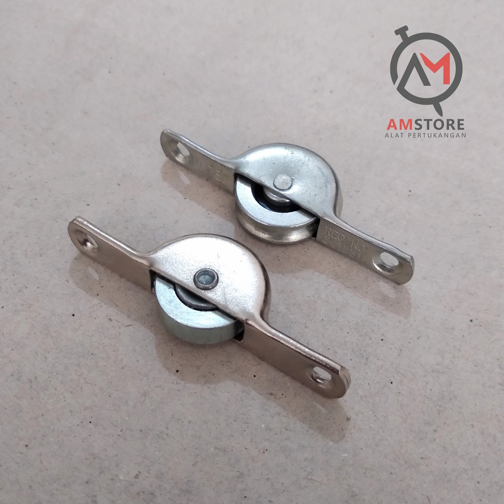 Roda Pintu Lemari Sliding / Laker / Roda Etalase Ulih / Showcase Roller Matex