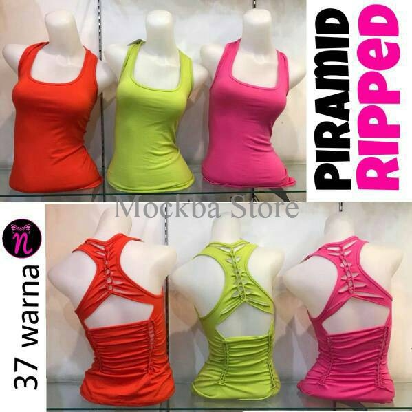Tanktop sobek / tanktop senam / tanktop zumba / baju senam