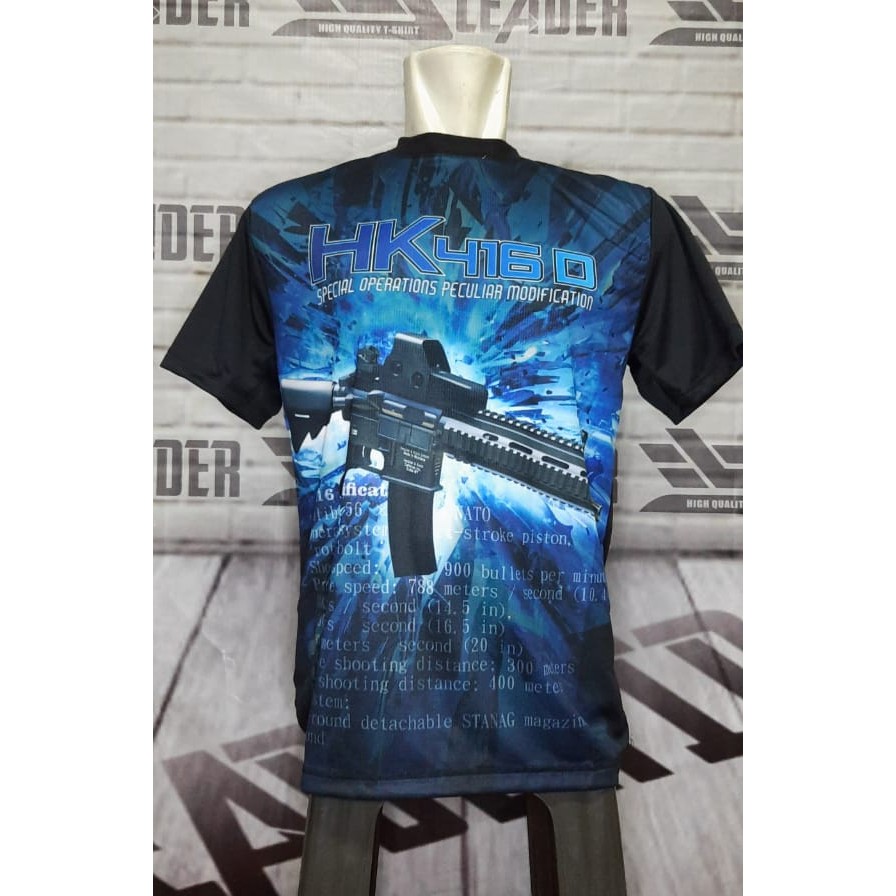BAJU  OLAHRAGA TNI ARMY HK 416 D SINGELPRINT SUBLIME JERSEY BANDUNG #LEADER.D