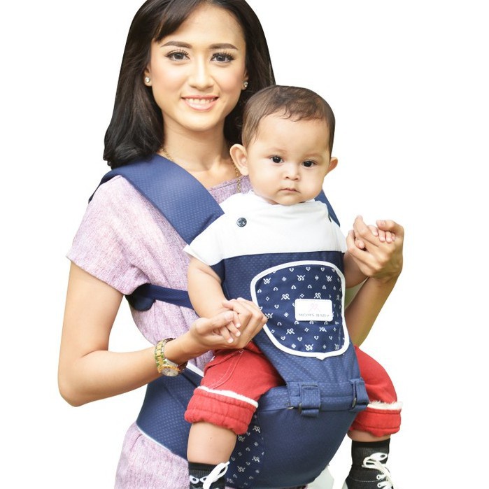 MOMS BABY GENDONGAN HIPSEAT MAVY SERIES MBG 2018 - GENDONGAN BAYI NYAMAN MURAH