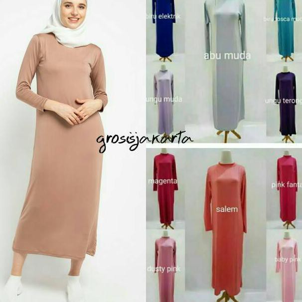 Stok Sedikit.. Termurah Se-olshop Gamis Manset Dalaman Kaftan / Inner Brukat Kebaya / Spandek Pol