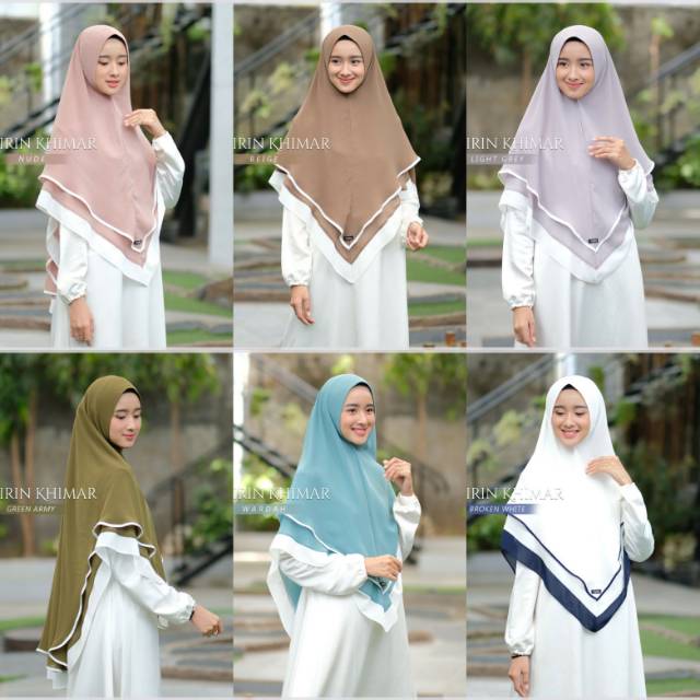 JILBAB/KHIMAR/BERGO CERUTY 2 LAYER SHIRIN BY AUDINA