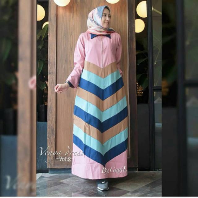 gamis monalisa gamis balotelli gamis terbaru gamis fashion gamis polos gamis long dress VENYA NEW