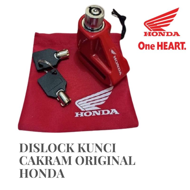 Disc Lock Gembok Cakram Motor Honda Original AHM