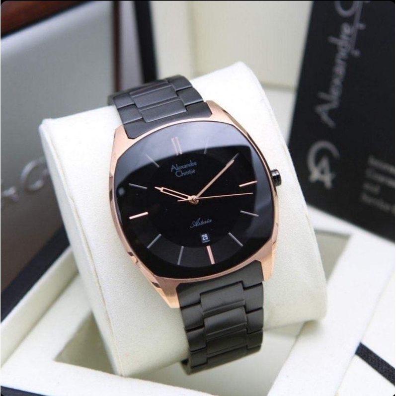 Jam Tangan Alexandre Christie Pria Asteria Black Rose