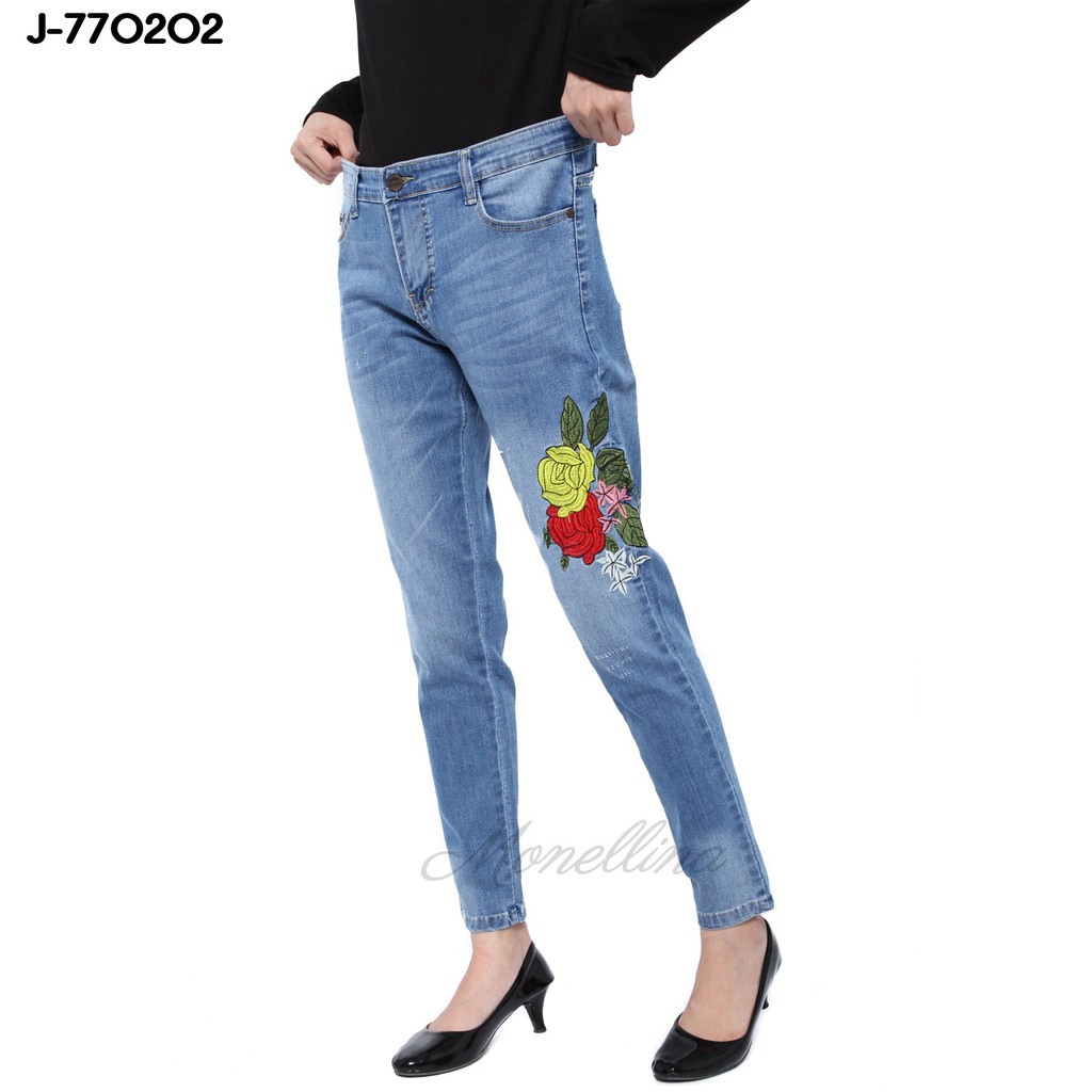 BL J770202 Celana  Jeans Skinny Murah Wanita Kekinian  