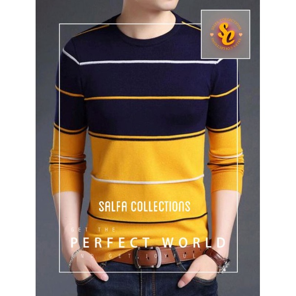 Sweater rajut pria 1, steveline tribal -Salfa Collections