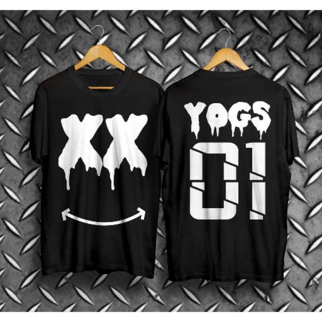 T-Shirt/Kaos YOGS (hitam x Putih)