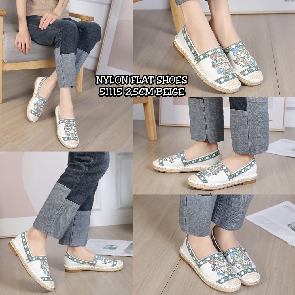 NYLON FLAT SHOES 51115