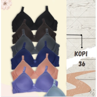 Bra BH Tanpa Kawat Super Soft Sorex 17238-36 Kopi