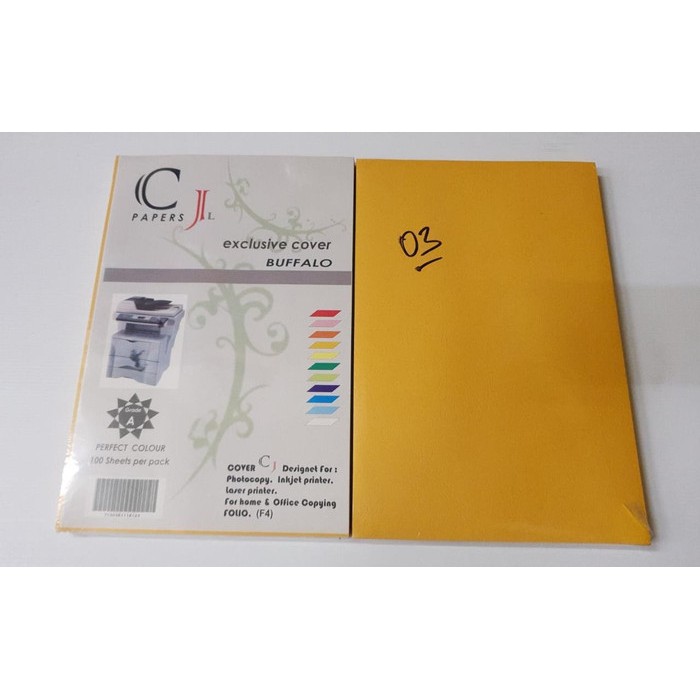 

COVER BUFFALO CJ KUNING MUSTARD 150GR (100 lembar) | KERTAS BUFFALO F4
