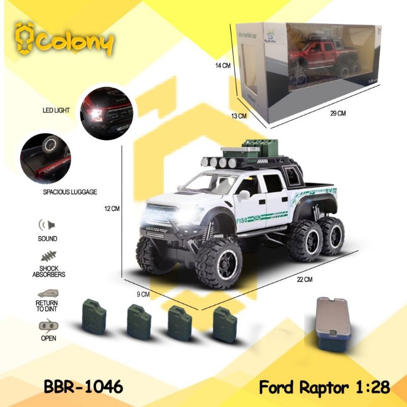 BBR1046 Ford Raptor Putih