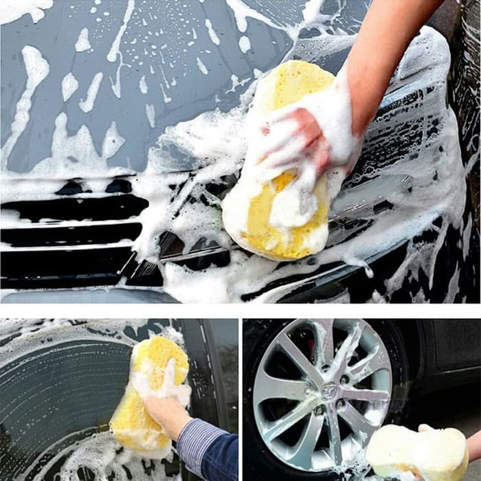 Spons Warna Spon Sponge Cuci Motor Mobil Busa Pembersih Dapur Micro Fiber