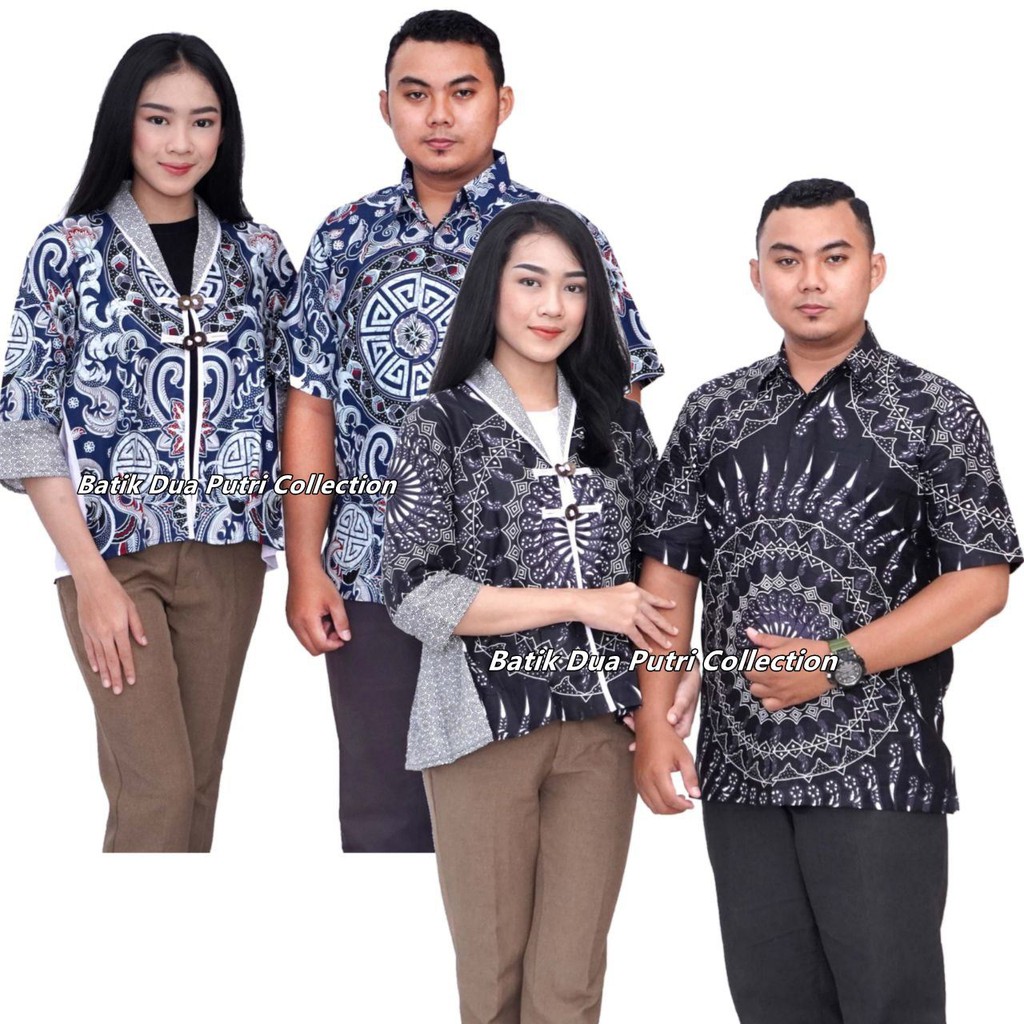 Bolero Batik Wanita Kemeja Hem Batik Pria