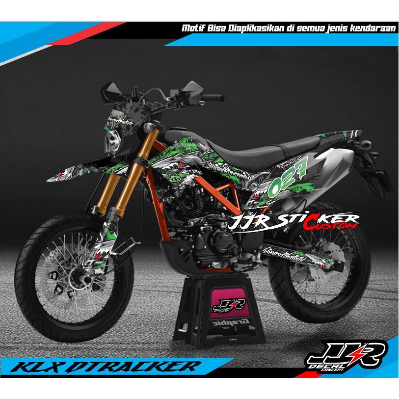 Decal Sticker KLX Dtracker Motif shark