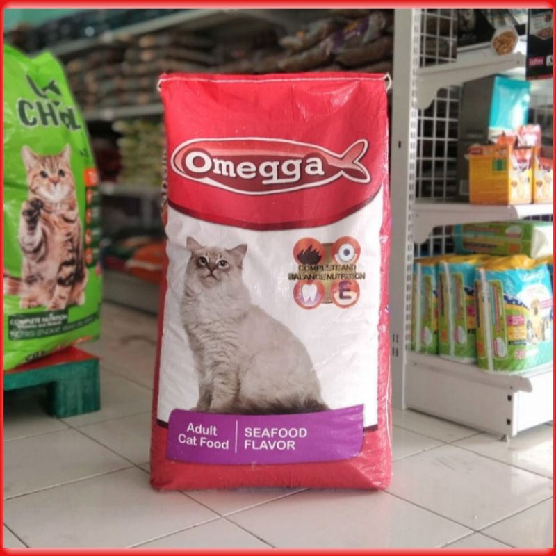 Omega Cat Seafood 20kg Makanan Kucing Seafood Flavour / Cat food