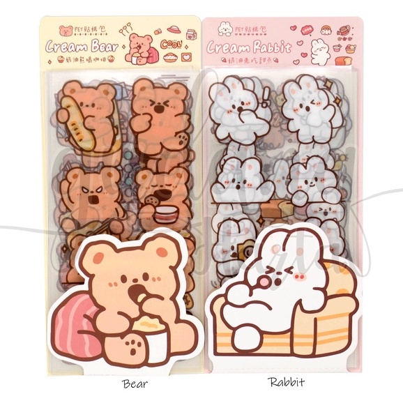 

GCC Stiker Pet Cream Bear Rabbit Sticker Beruang Kelinci DIY GC 303499