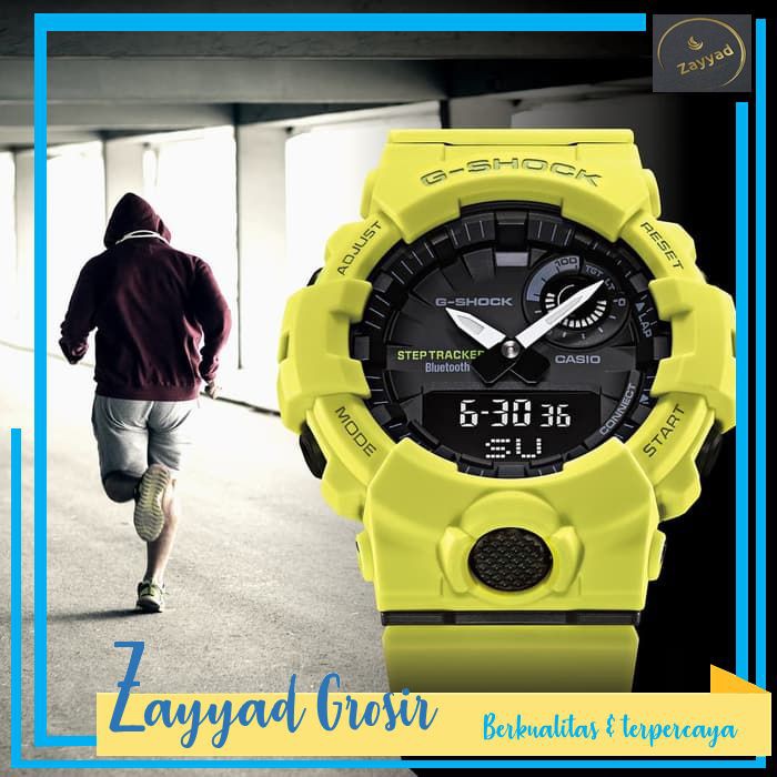 B9 Jam Tangan Pria Casio G Shock GBA800 9A Yellow Ori BM g shock