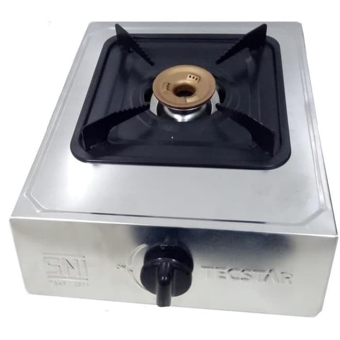 Kompor gas 1 tungku Tecstar stainless TG -388 CSV  - 388CSV Murah Gas Stove