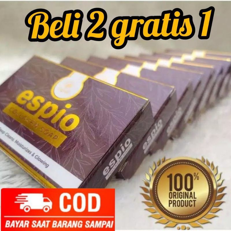 [ BISA COD ] ESPIO COLLAGEN SOAP 100% ORIGINAL|SABUN ESPIO PEMUTIH WAJAH DAN BADAN ASLI BPOM
