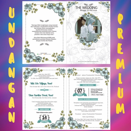 Template Undangan Pernikahan - Undangan Rustic Murah dan Elegant - Premium