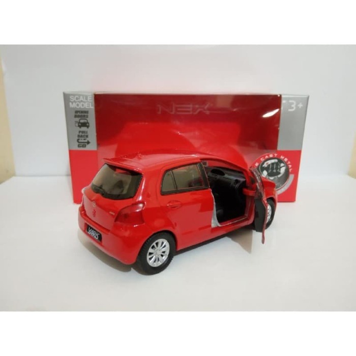 BISA COD Diecast Toyota Yaris Merah Miniatur Mobil Welly Nex Skala 36 Murah LIMITED