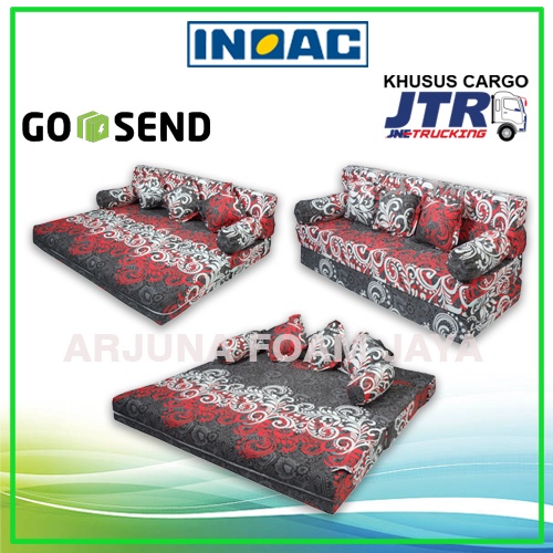 inoac sofa bed 180 x 200 x 20 cm garansi 10 tahun