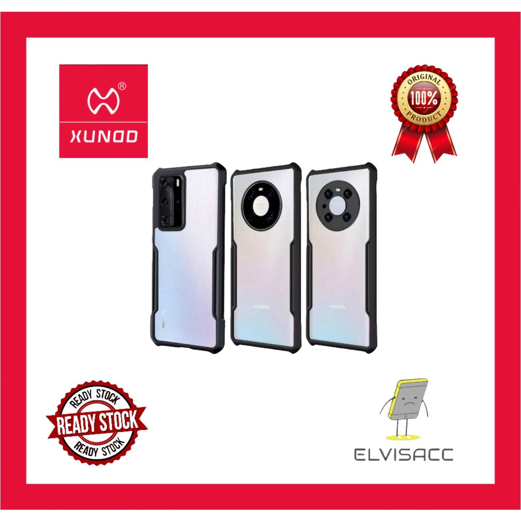 CASE HUAWEI MATE 20 PRO / HUAWEI MATE 30 / HUAWEI MATE 30 PRO / HUAWEI MATE 40 PRO /HUAWEI MATE 40 PRO PLUS XUNDD BEATLE ORIGINAL SOFT HARD CASE HYBRID ARMOR - CLEAR LIST BLACK