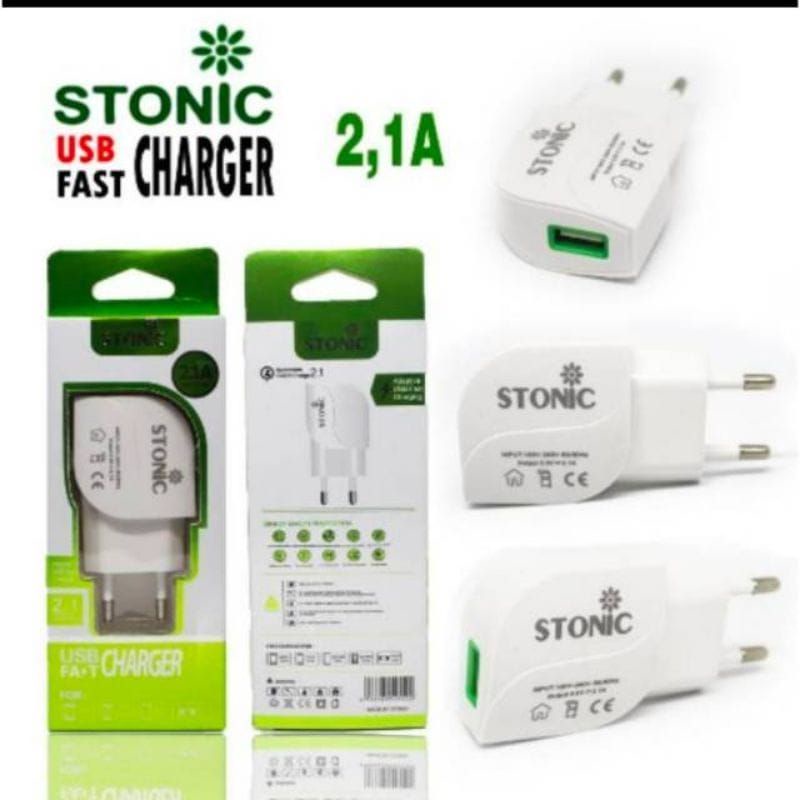 Kepala Charger Stonic Batok Charger Stonic Daun Adapter Stonic 1Usb