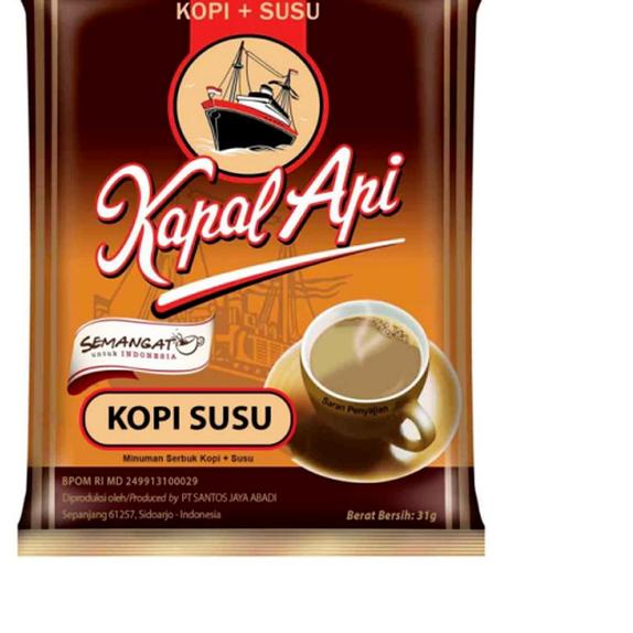 

۩ Kopi Kapal Api Susu 1 renceng 31gr X 10bks ♙