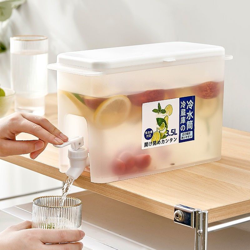 Dispenser Minuman Teko Portable 3.5Liter / Juice Water Tank Kulkas