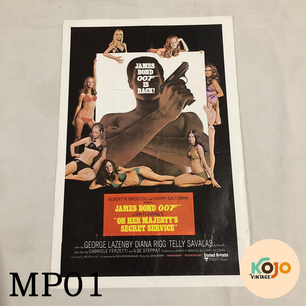 Movie Poster Film Retro Antik Jadul Langka Lawas Aesthetic James Bond 007
