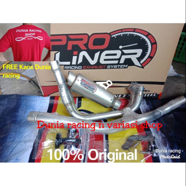 Knalpot Proliner TR 1 R new Ninja 250 fi TR 1 R Titan short full system Original Proliner