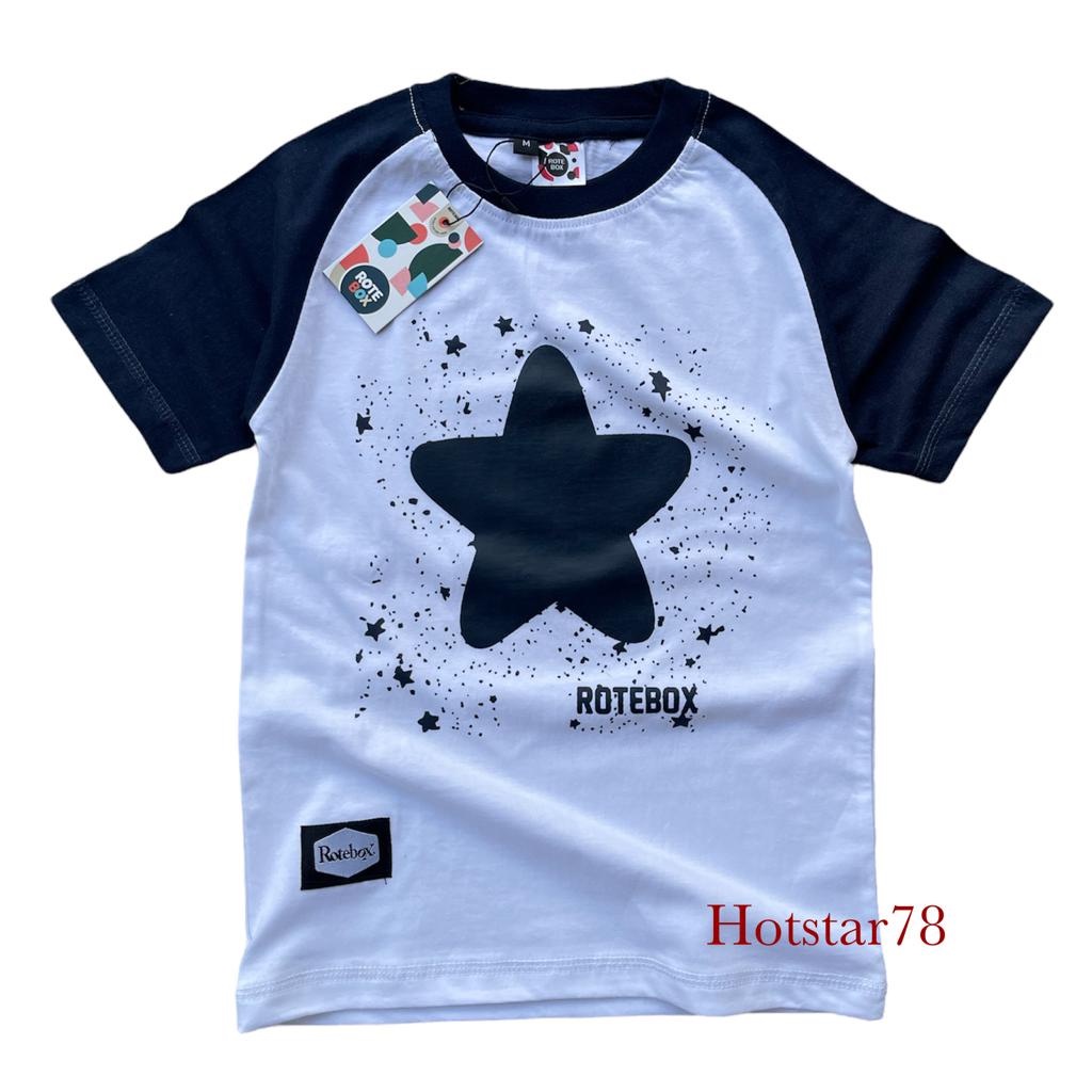 Rotebox Baju Kaos Oblong Distro Anak Laki Laki Umur 1-12 Tahun Bahan Katun