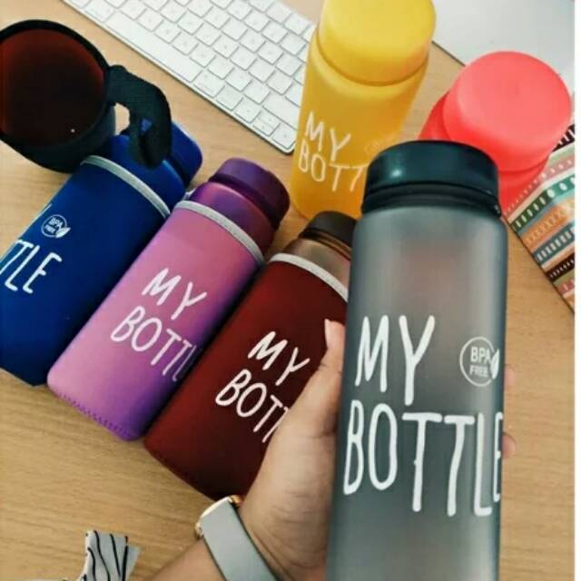 MY BOTTLE - Botol Air Minum Tahan Panas + Pounch