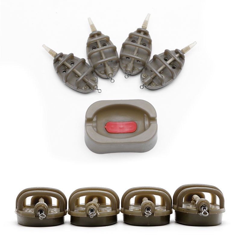 Sun Inline Method Carp Fishing Feeder 4pengumpan15 /20 /25/35g 30 /40 /50/60g Mold Set